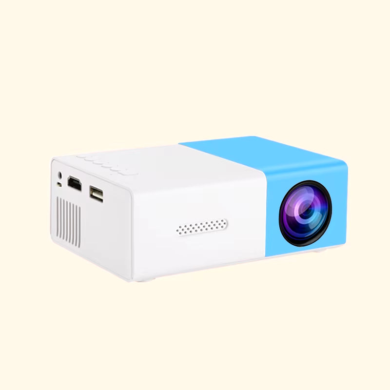 The YG300 Portable Mini Projector Is Suitable for Outdoor Camping, Home Theater, and Projector, with a Lifespan of 30000 Hours