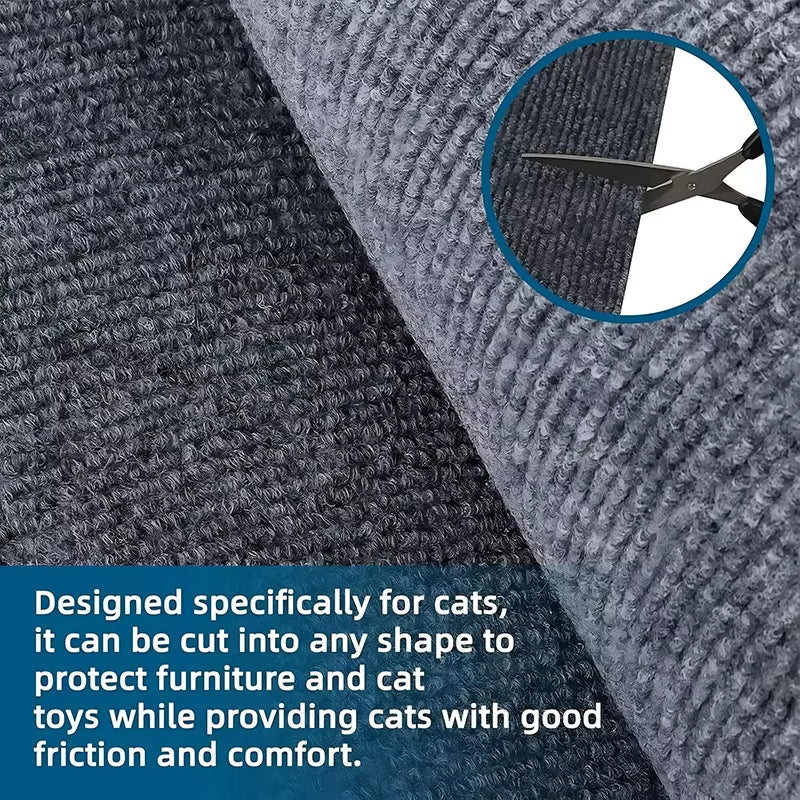 Cat Scratch Mat Trimmable Self-Adhesive Carpet Mat Pad anti Cat Pet Scratcher Furniture Couch Corner Indoor Sofa Wall Protector