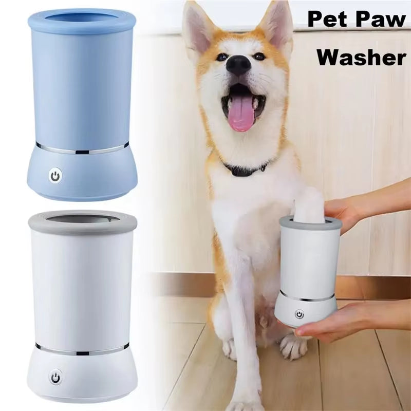 Automatic Dog Paw Washer Usb Rechargeable Pet Paw Cleaner Cup Remove Dust Dirt Silicone Dog Paw Cleaning Bucket Accessories