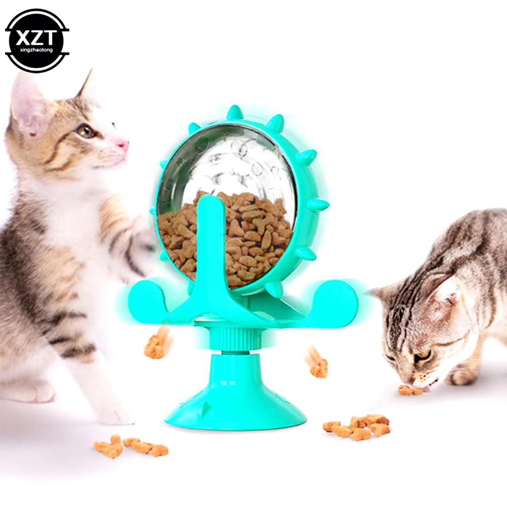 360 Interactive Treat Leaking Toy for Small Cat Dogs Original Slow Dog Feeder Funny Dog Wheel Pet Toy Products Pet Leaking Ball