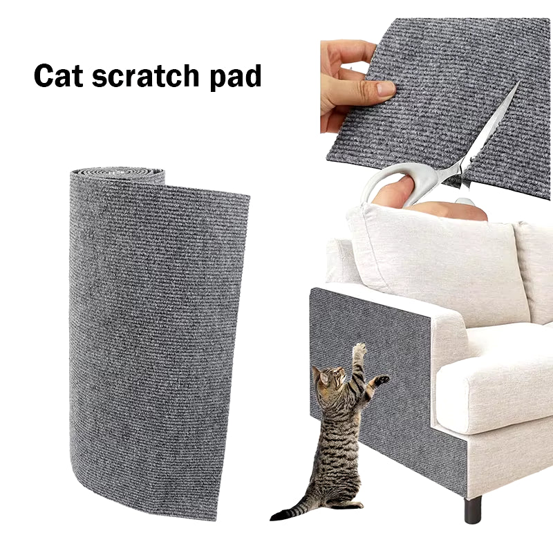 Cat Scratch Mat Trimmable Self-Adhesive Carpet Mat Pad anti Cat Pet Scratcher Furniture Couch Corner Indoor Sofa Wall Protector