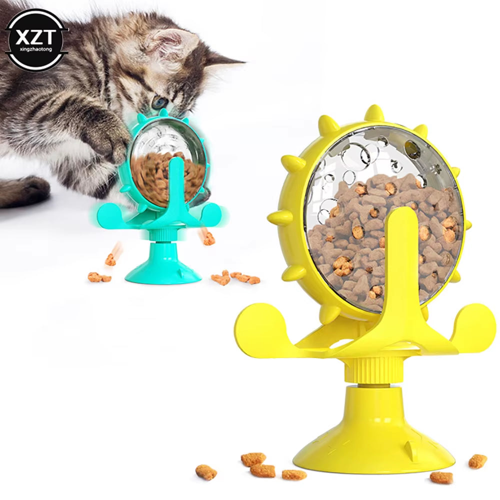 360 Interactive Treat Leaking Toy for Small Cat Dogs Original Slow Dog Feeder Funny Dog Wheel Pet Toy Products Pet Leaking Ball