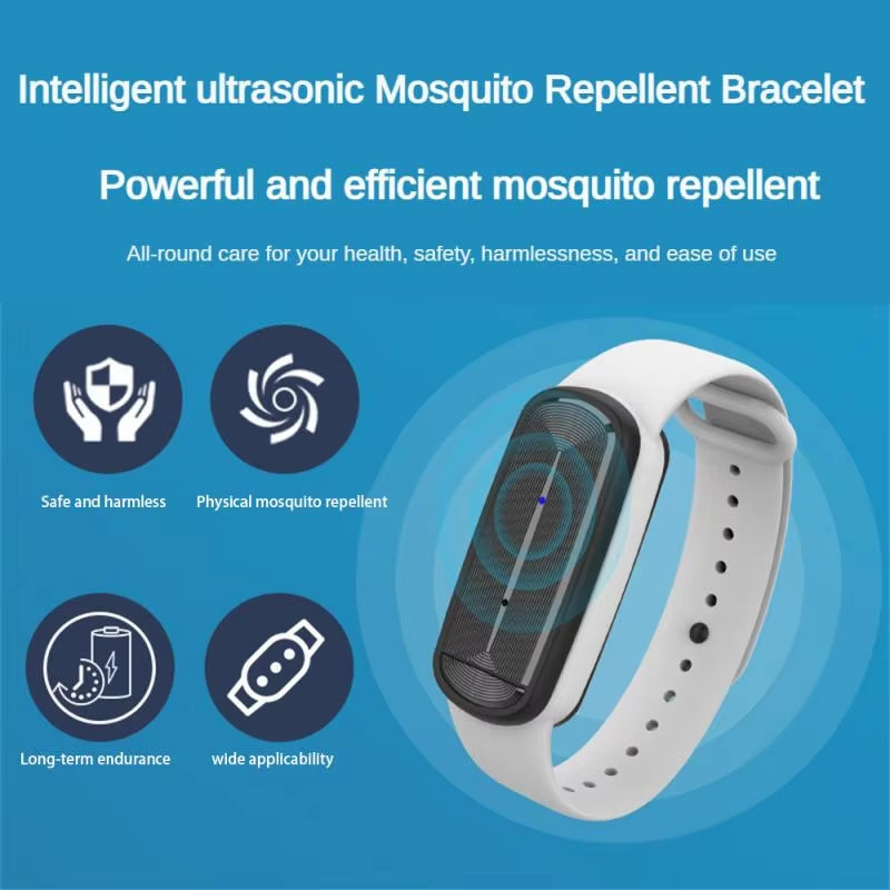 M90 Multifunction anti Mosquitoes Wrist Band Ultrasonic Bugs Repel Wristband Rechargeable Electronic Bracelet Wrist Watch