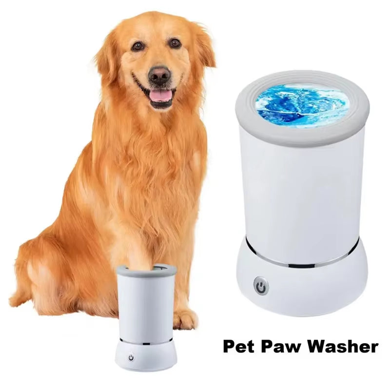 Automatic Dog Paw Washer Usb Rechargeable Pet Paw Cleaner Cup Remove Dust Dirt Silicone Dog Paw Cleaning Bucket Accessories